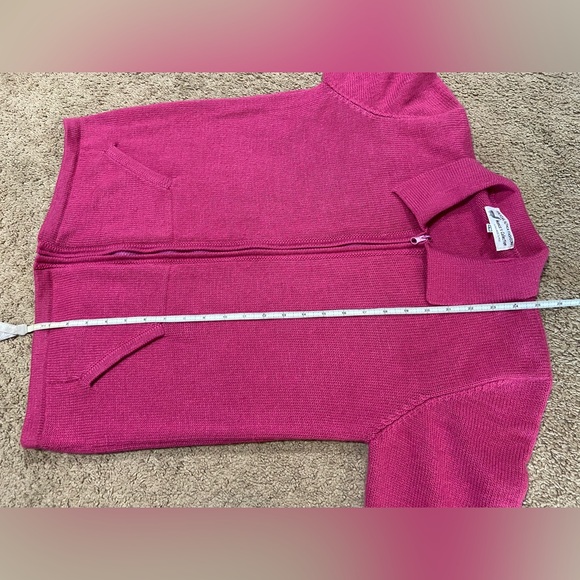 Peruvian Alpaca Full Zip Knit Sweater Women's Size L Monica's Collection Peru - Picture 6 of 8